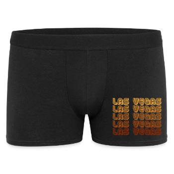 LasVegas Gradient Grid - Men's Boxer Shorts - black - Front
