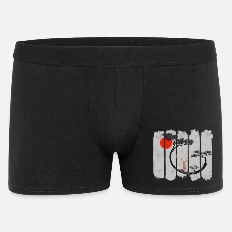 Shika - Männer Boxer Shorts - Schwarz