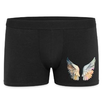 Ailes d'ange pastel artistic - Boxer Homme - noir - Devant