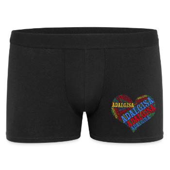 t-shirt name Adalgisa heart word cloud t-shirt - Men's Boxer Shorts - black - Front