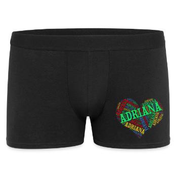 t-shirt Adriana t-shirt word cloud heart - Boxer Homme - noir - Devant