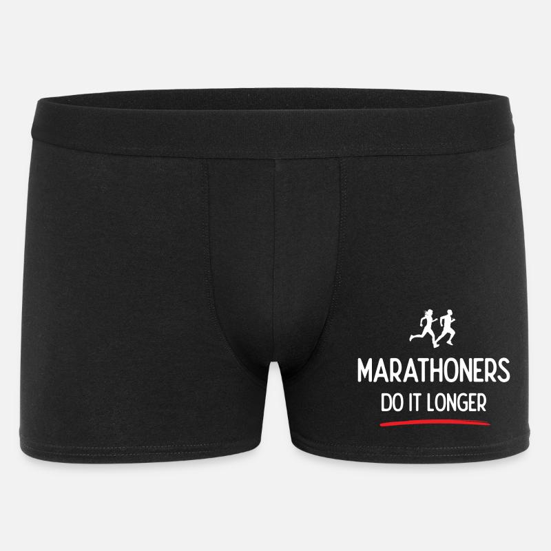 Marathoners Do It Longer - Men's Boxer Shorts - black