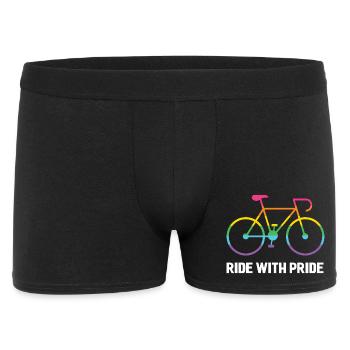 LGBTQ Cyclist - Ride With Pride - Men's Boxer Shorts - black - Front