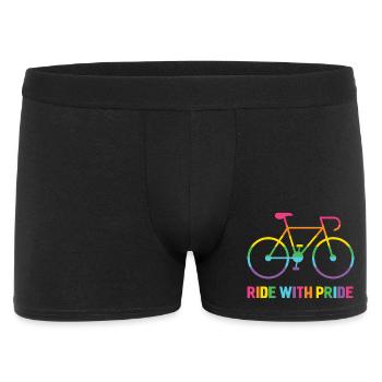 LGBTQ Cyclist - Ride With Pride - Men's Boxer Shorts - black - Front