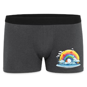 Rainbow Pride - Men's Boxer Shorts - charcoal grey - Front