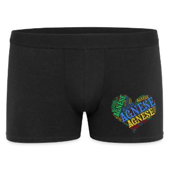 t-shirt Agnese mot nuage coeur idée cadeau - Boxer Homme - noir - Devant