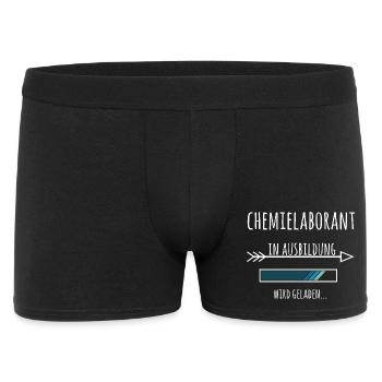 Chemielaborant Ausbildung Beruf Geschenk - Männer Boxer Shorts - Schwarz - Vorne
