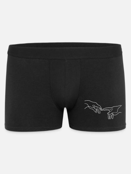 The Creation of Adam hands - Men's Boxer Shorts - black