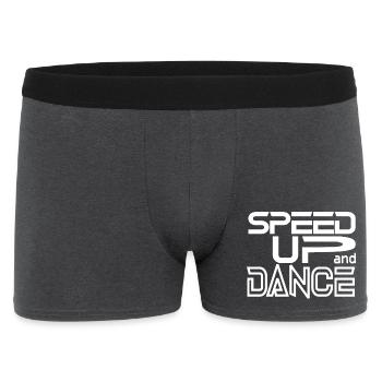 Speed up and Dance - Men's Boxer Shorts - charcoal grey - Front