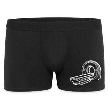 Radiology MRI Scanner One Line Art Manip Radio - Men's Boxer Shorts - black - Front