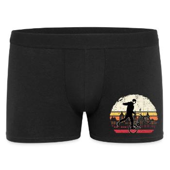 Sunset BMX Wheelie Silhouette - Men's Boxer Shorts - black - Front