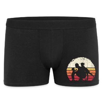 Silhouette Trio Coucher de Soleil - Boxer Homme - noir - Devant