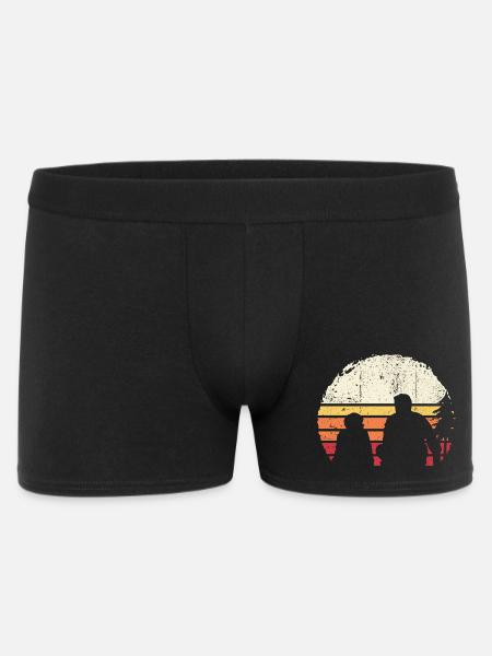 Sunset Silhouette on Beach - Men's Boxer Shorts - black