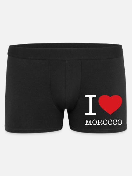 J’AIME LE MAROC Marokko - Boxer Homme - noir