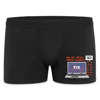 No picture 🤬 Klumpat! Retro Computer Humor Design - Men's Boxer Shorts - black - Front