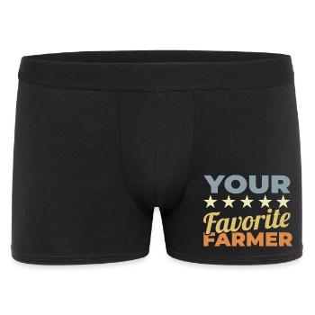 Best Farmer - Men's Boxer Shorts - black - Front