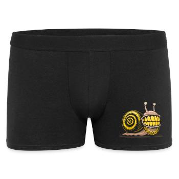 escargot bling bling hiphop - Boxer Homme - noir - Devant