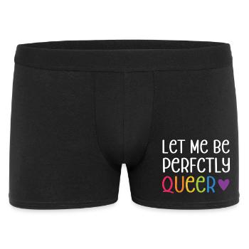 LGBT Pride Month - Let Me Be Perfectly Queer - Men's Boxer Shorts - black - Front
