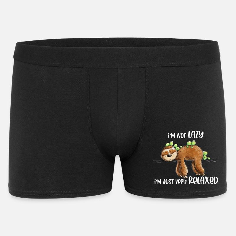 Sloth Saying Very Relaxed - Men's Boxer Shorts - black