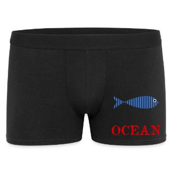 POISSON. POISSON D'AVRIL. VACANCES. ETE. HUMOUR - Boxer Homme - noir - Devant
