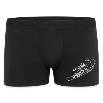 Croquis de snowboarder - Boxer Homme - noir - Devant