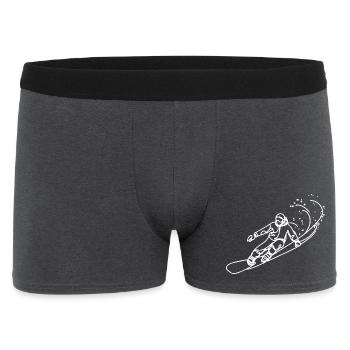 Snowboarder Sketch - Men's Boxer Shorts - charcoal grey - Front