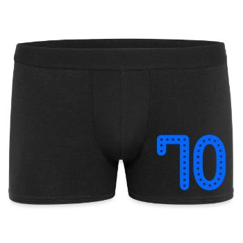 70. 70 JAHRE. 70-JÄHRIGES JUBILÄUM. 70-JÄHRIGES JUBILÄUM. - Männer Boxer Shorts - Schwarz - Vorne