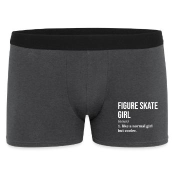 Figure Skating - Men's Boxer Shorts - charcoal grey - Front