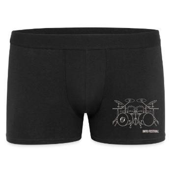 A battery in the outline - Men's Boxer Shorts - black - Front