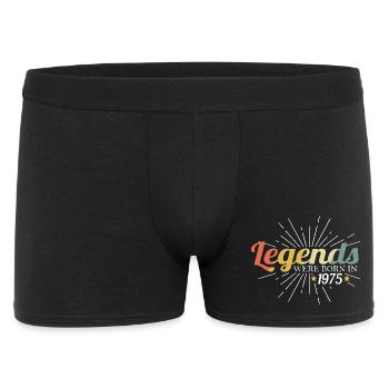 Anniversaire Légende rétro Né en 1975 - Boxer Homme - noir - Devant