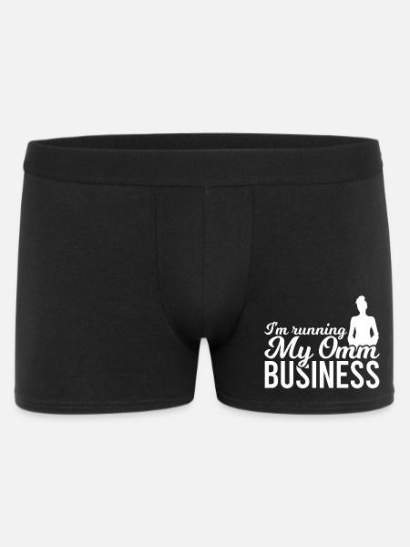Yogalehrer Witz - Männer Boxer Shorts - Schwarz