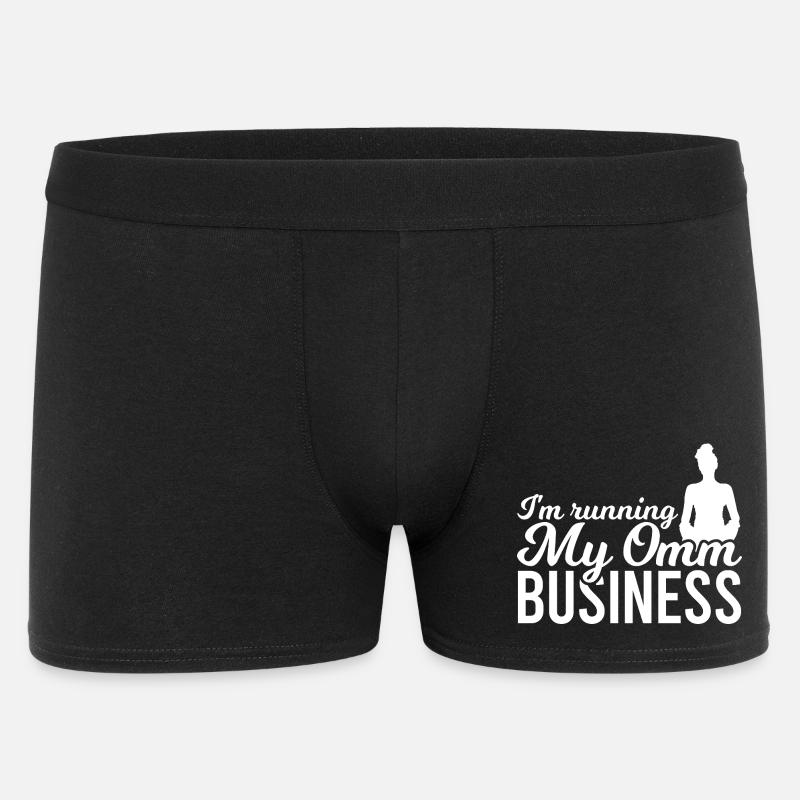 Yogalehrer Witz - Männer Boxer Shorts - Schwarz