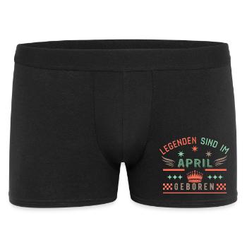 Les légendes naissent en avril-millésime d’anniversaire - Boxer Homme - noir - Devant