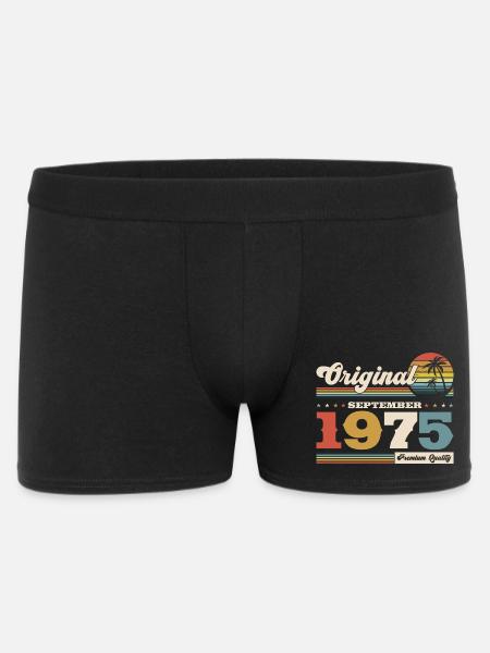 50th birthday Original September 1975 - Men's Boxer Shorts - black