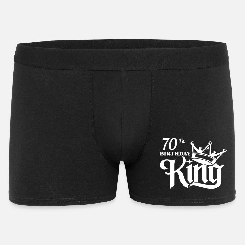 Roi du 70e anniversaire - Boxer Homme - noir