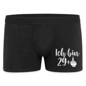 I'm 29+ Free Spirit Middle Finger 30th Birthday - Men's Boxer Shorts - black - Front