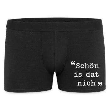 Ruhrpott Schön is dat nich Ruhrgebiet dialekt  - Männer Boxer Shorts - Schwarz - Vorne