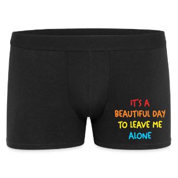 Beautiful day Leave me alone - Men's Boxer Shorts - black - Front