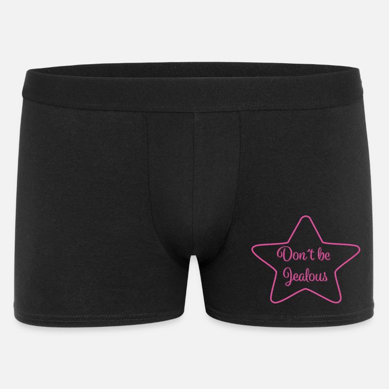 Don´t be Jealous  - Männer Boxer Shorts - Schwarz