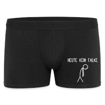 Aujourd’hui, plus de fauconnerie faucon - Boxer Homme - noir - Devant