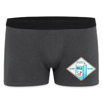 Flatulences Lait Lactose - Boxer Homme - charbon - Devant