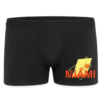 Miami Palm Trees Neon - Men's Boxer Shorts - black - Front
