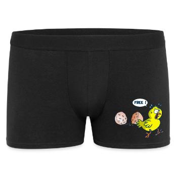 La libération du poussin - Boxer Homme - noir - Devant