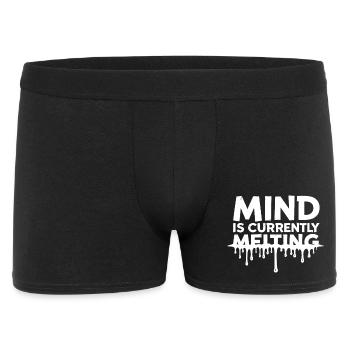 Mind Is Currently Melting Spruch Stress Burnout - Boxer Homme - noir - Devant
