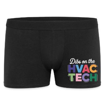 Technicien CVC drôle qui dit expert en réparation - Boxer Homme - noir - Devant