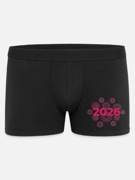 2026 Feuerwerk Silvesterfeier - Männer Boxer Shorts - Schwarz