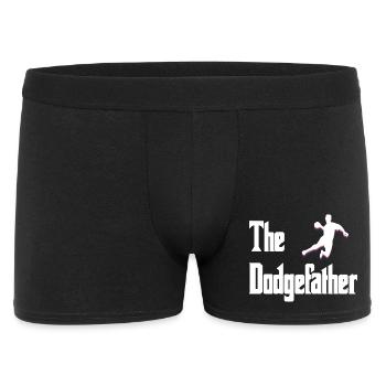 Dodgefather Silhouette Design - Männer Boxer Shorts - Schwarz - Vorne