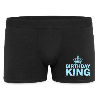 Tenue d’anniversaire masculine du roi Crown d’anniversaire - Boxer Homme - noir - Devant