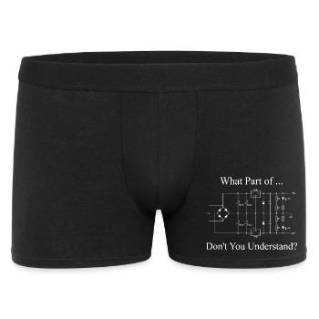 Sarcasme drôle d’ingénieur électricien - Boxer Homme - noir - Devant
