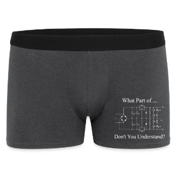 Electrical Engineer Funny Engineering Sarcasm - Men's Boxer Shorts - charcoal grey - Front